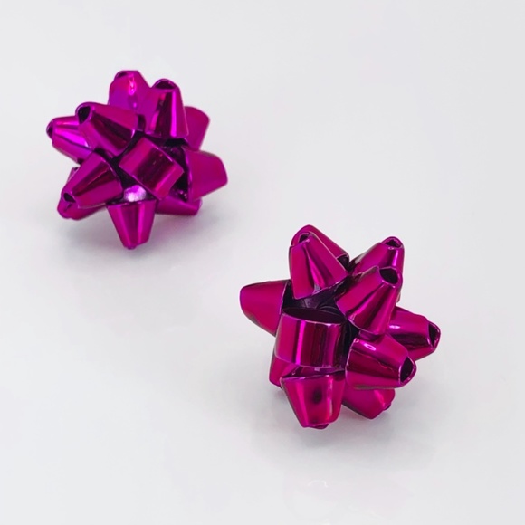NEW Kate Spade Pink Bourgeois Bow Stud Earrings - Picture 4 of 5
